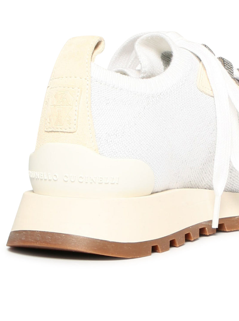 Brunello Cucinelli knitted sneakers with lurex