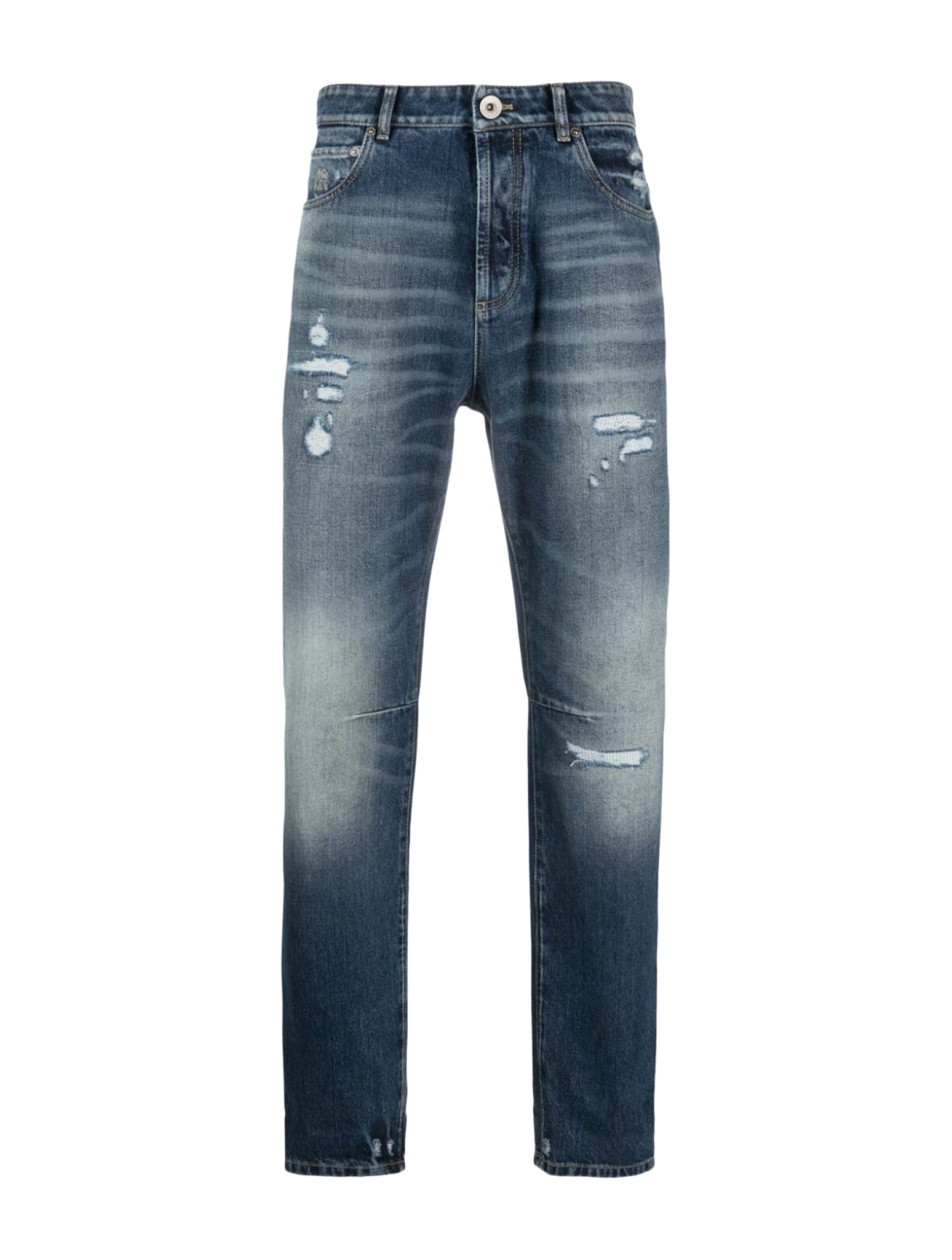 Straight jeans with logo