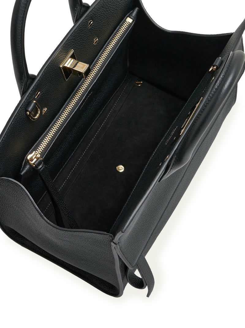 The Studio Small Leather Top-Handle Bag