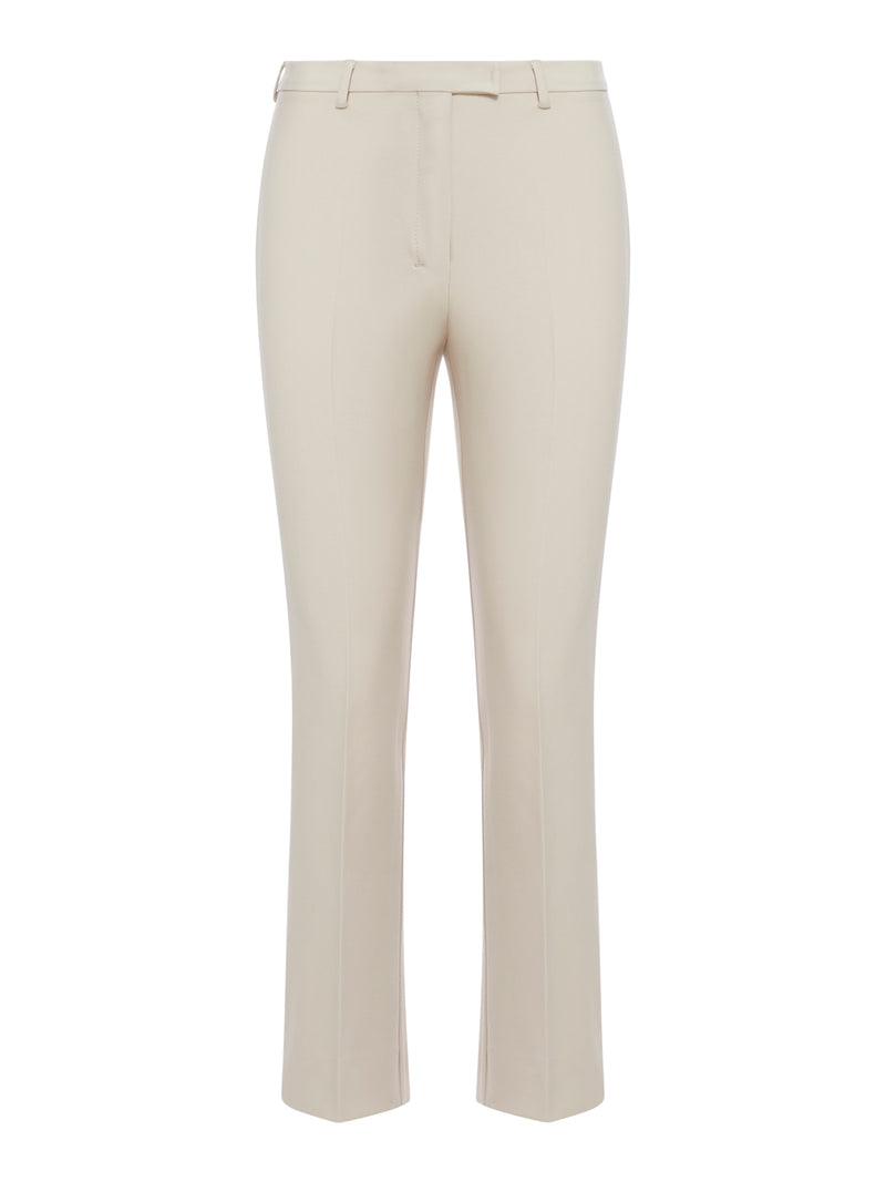 Cotton and viscose trousers