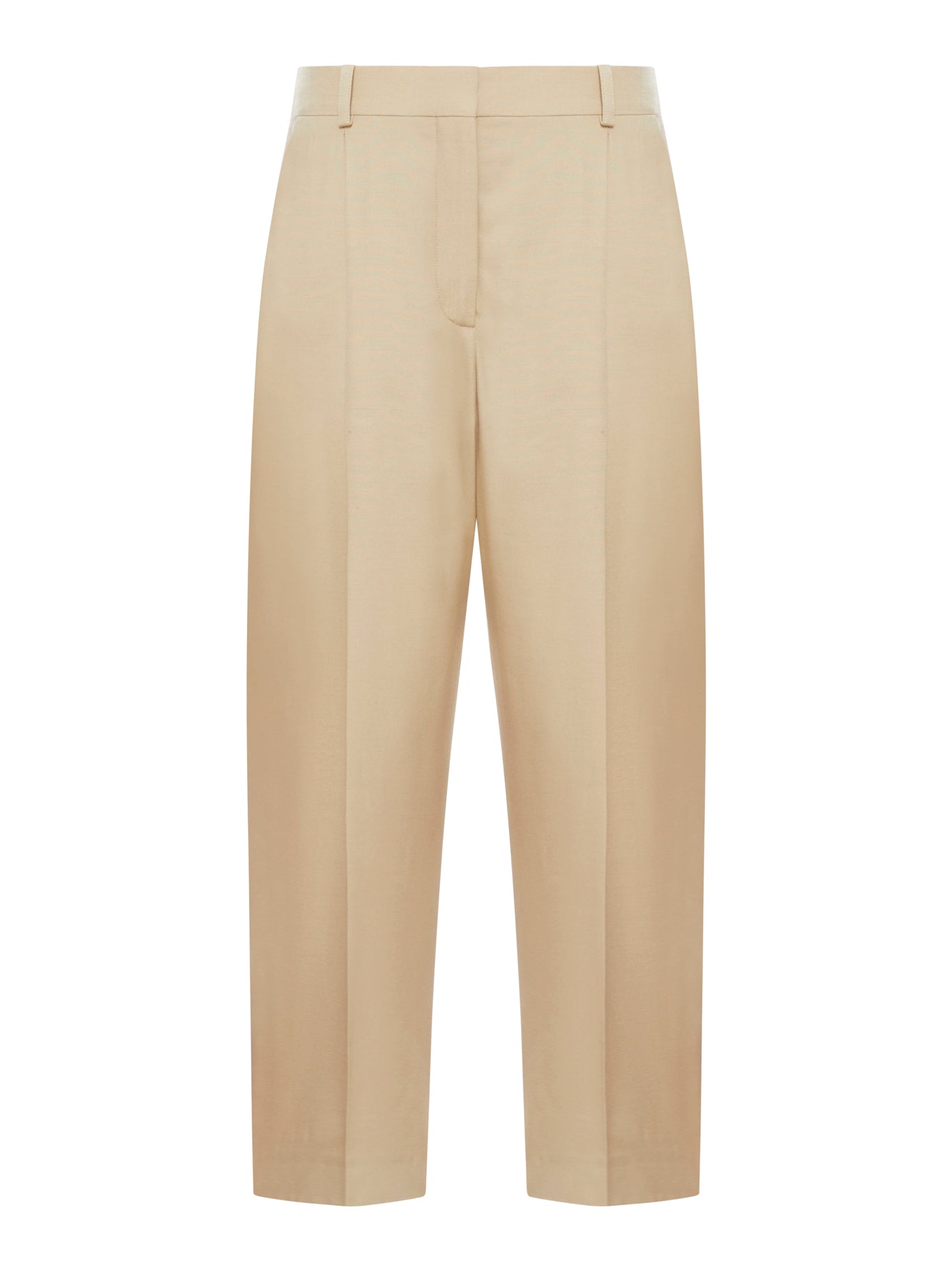 pleated tailored trousers