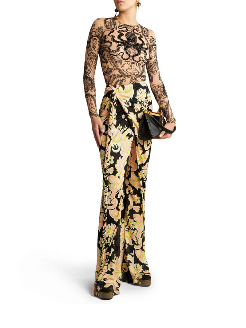 PRINTED JERSEY PANTS