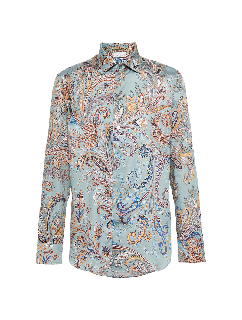 COTTON SHIRT WITH PAISLEY PATTERN