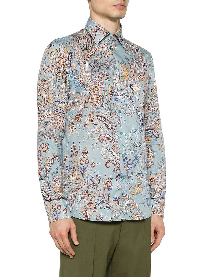 COTTON SHIRT WITH PAISLEY PATTERN