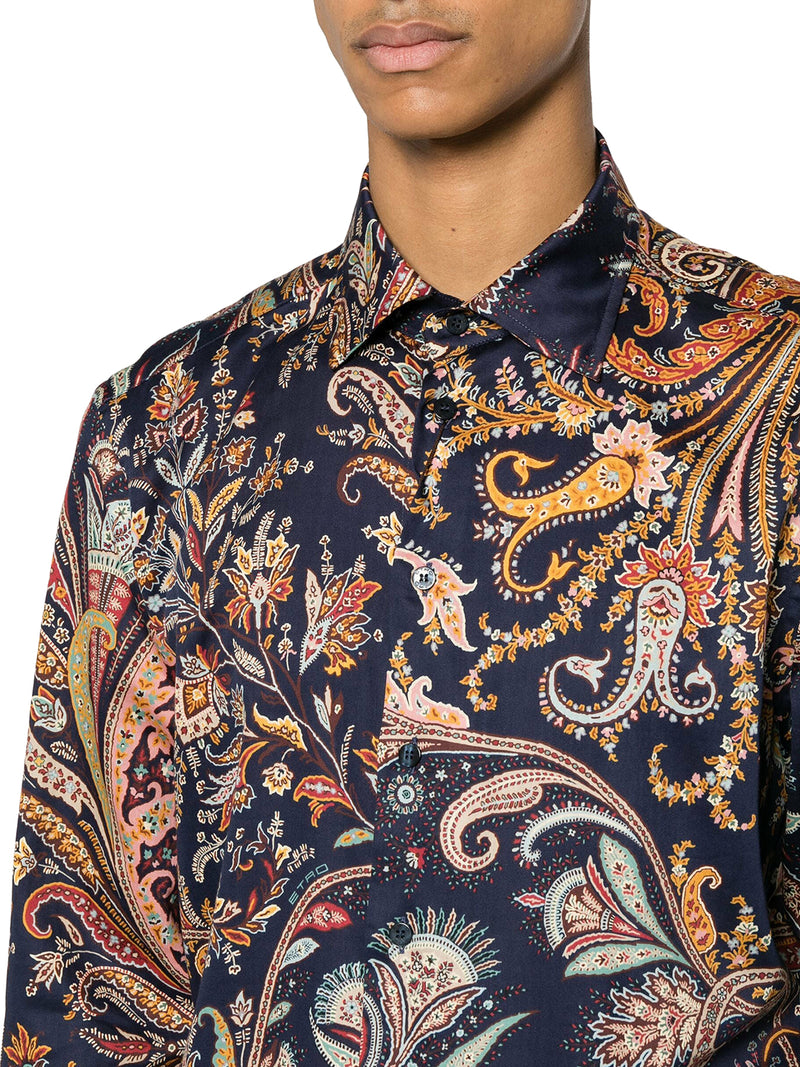 COTTON SHIRT WITH PAISLEY PATTERN