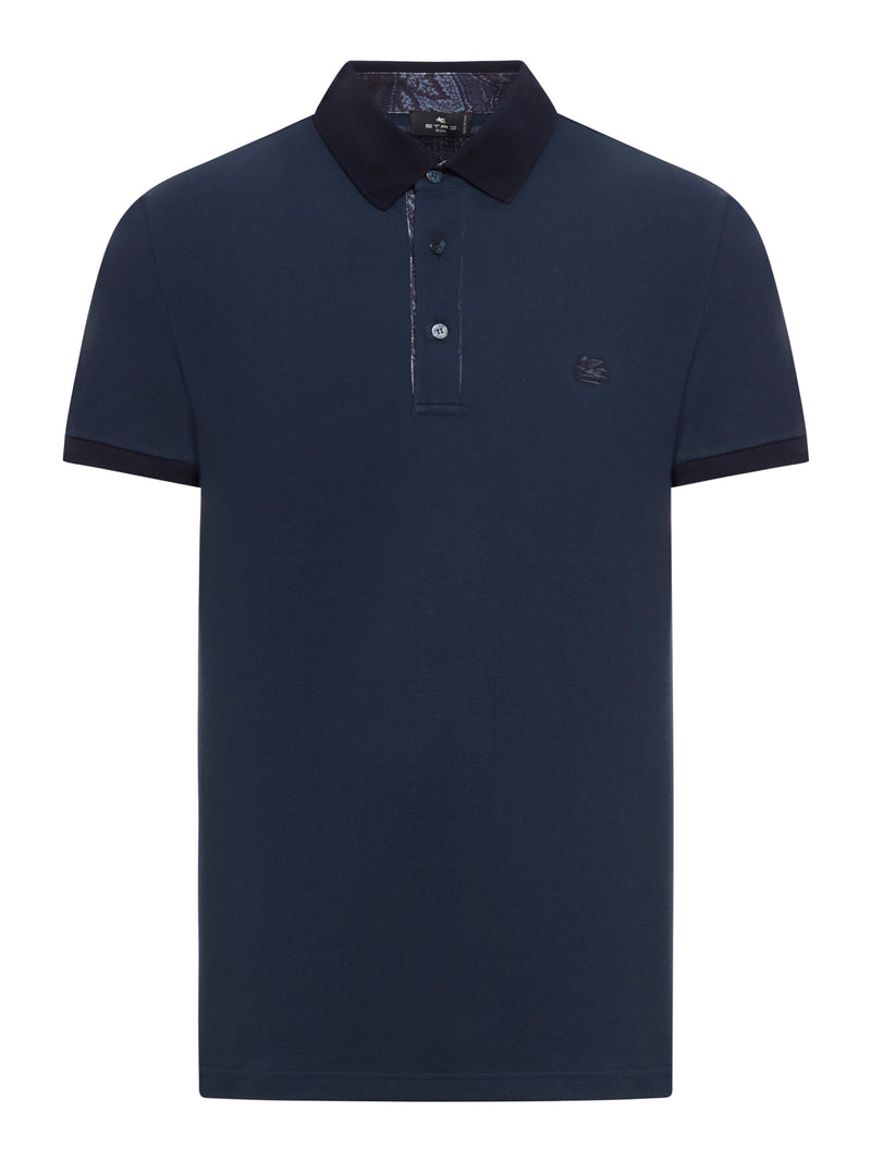 Pegaso-embroidered cotton polo shirt