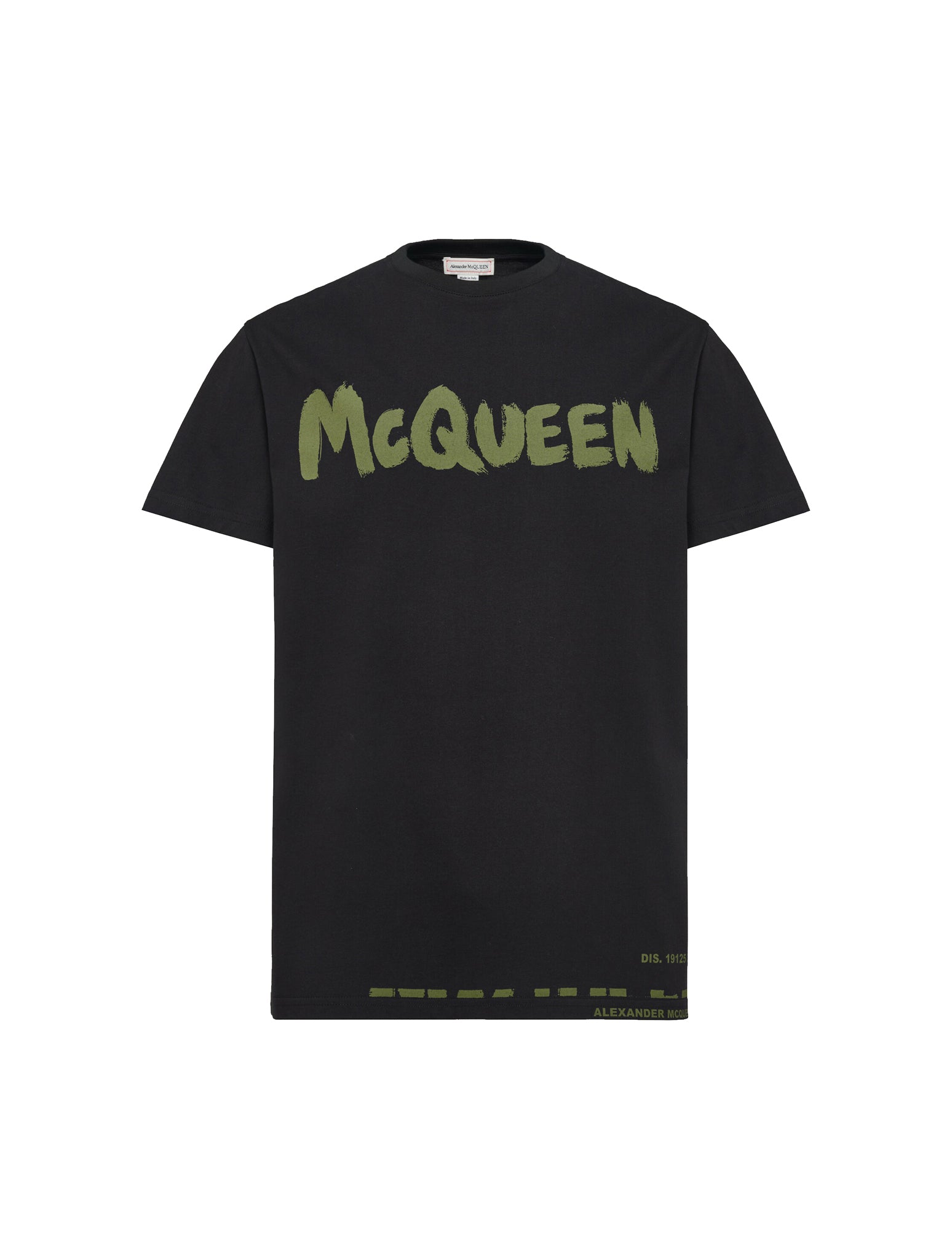 Men`s McQueen Graffiti T-shirt in Black/khaki