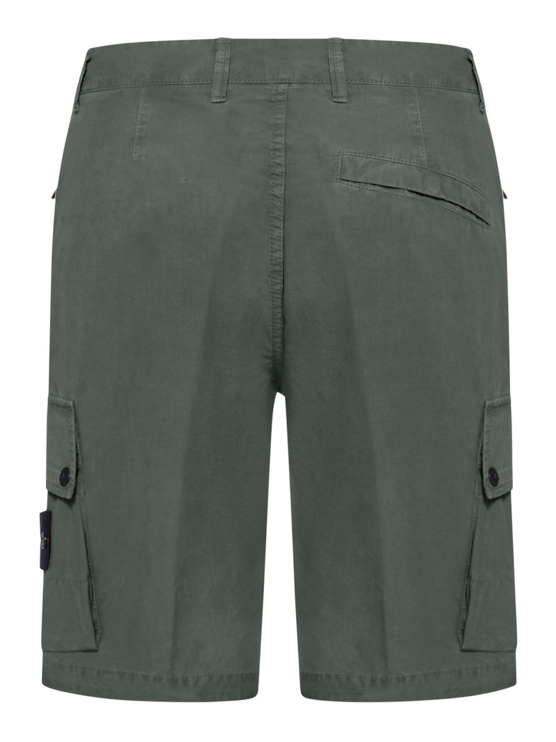 CARGO Bermuda shorts WITH LOGO PATCH AND POCKETS