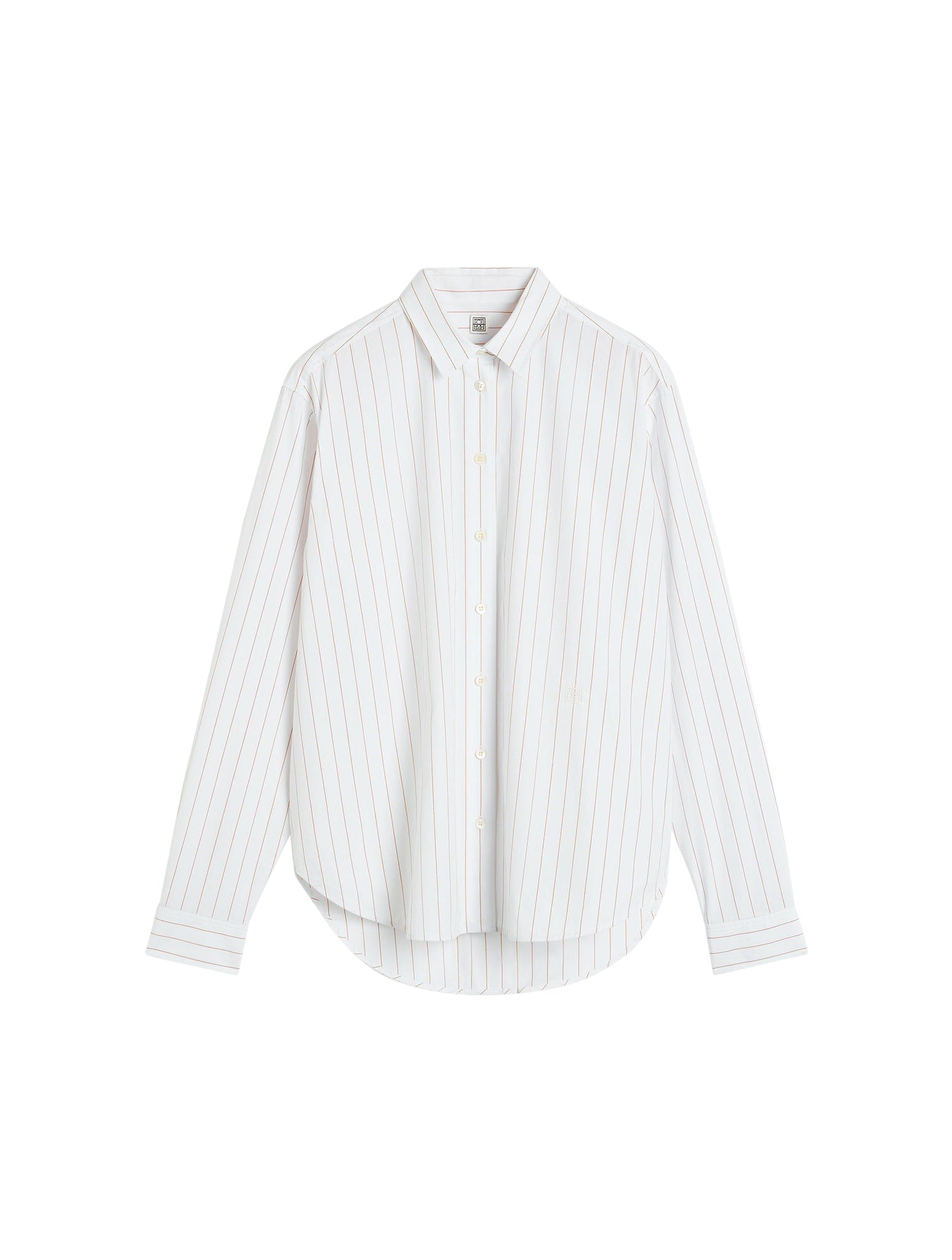 Signature cotton shirt white/ochre