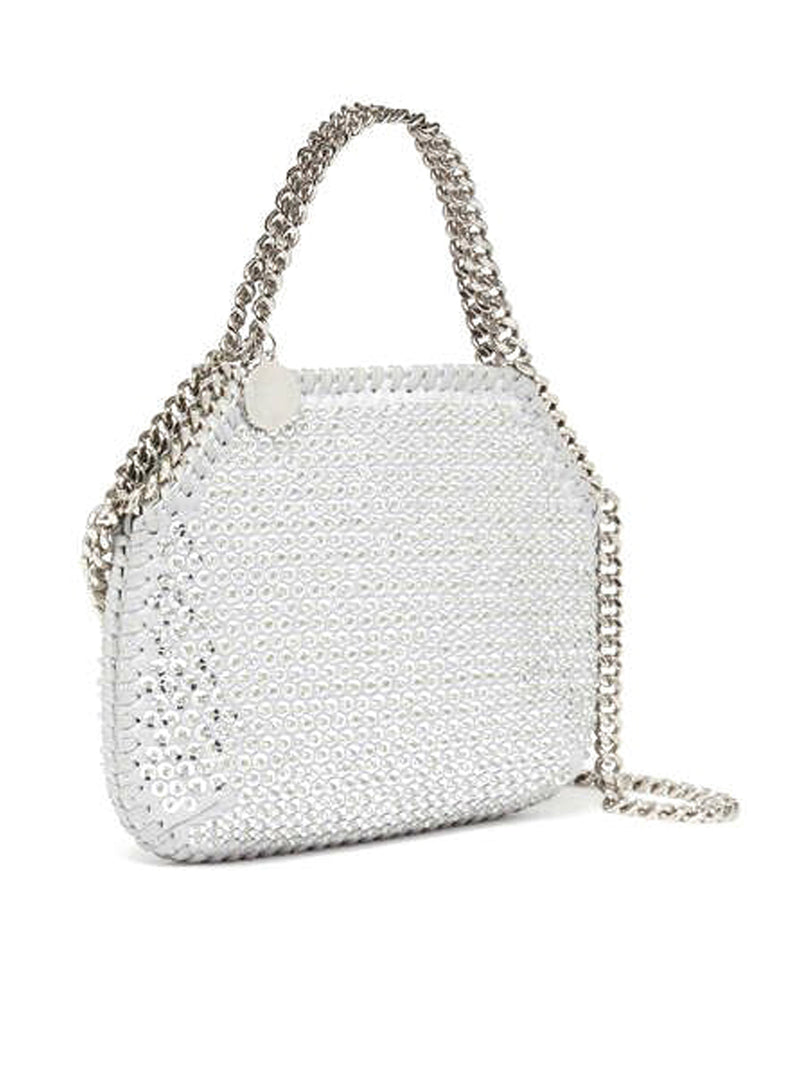 Falabella crystal mesh mini tote bag