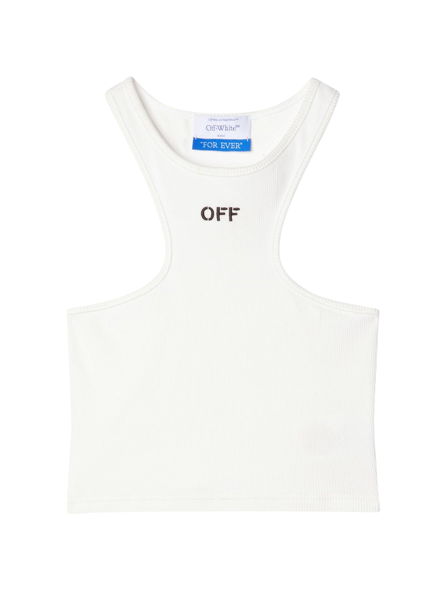 OFF STAMP RIB ROWING TOP