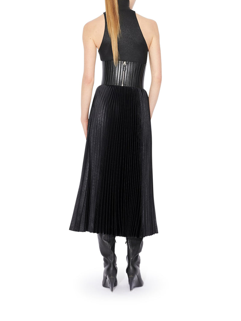 PLEATED MIDI SKIRT