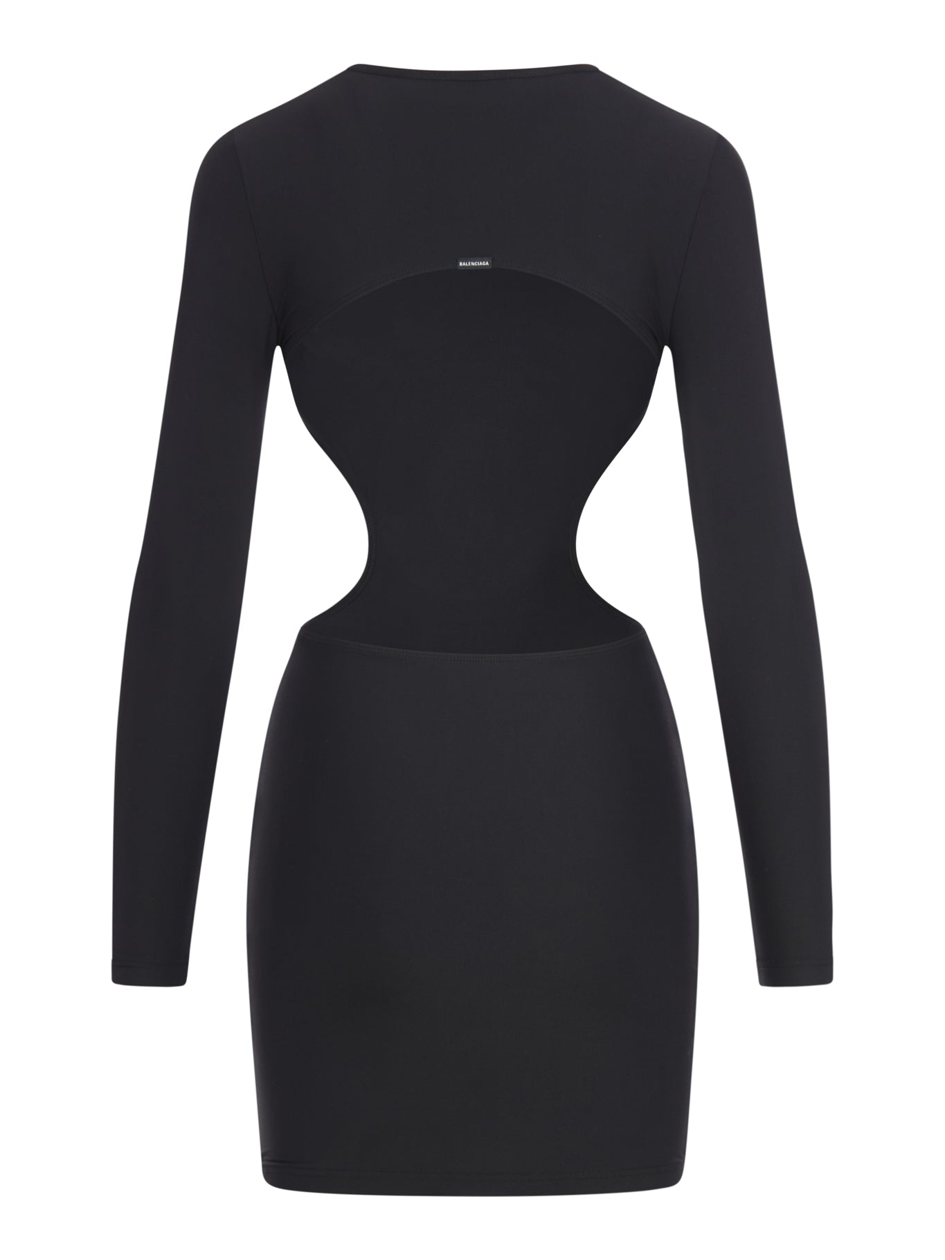 cut-out long-sleeved minidress