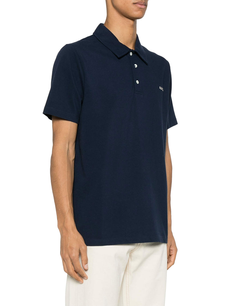 logo-embroidered cotton polo shirt