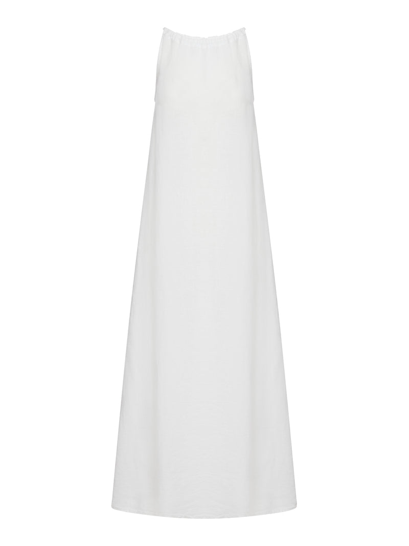 long linen dress