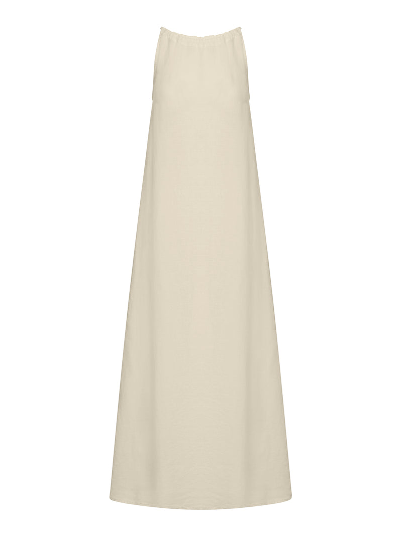 long linen dress