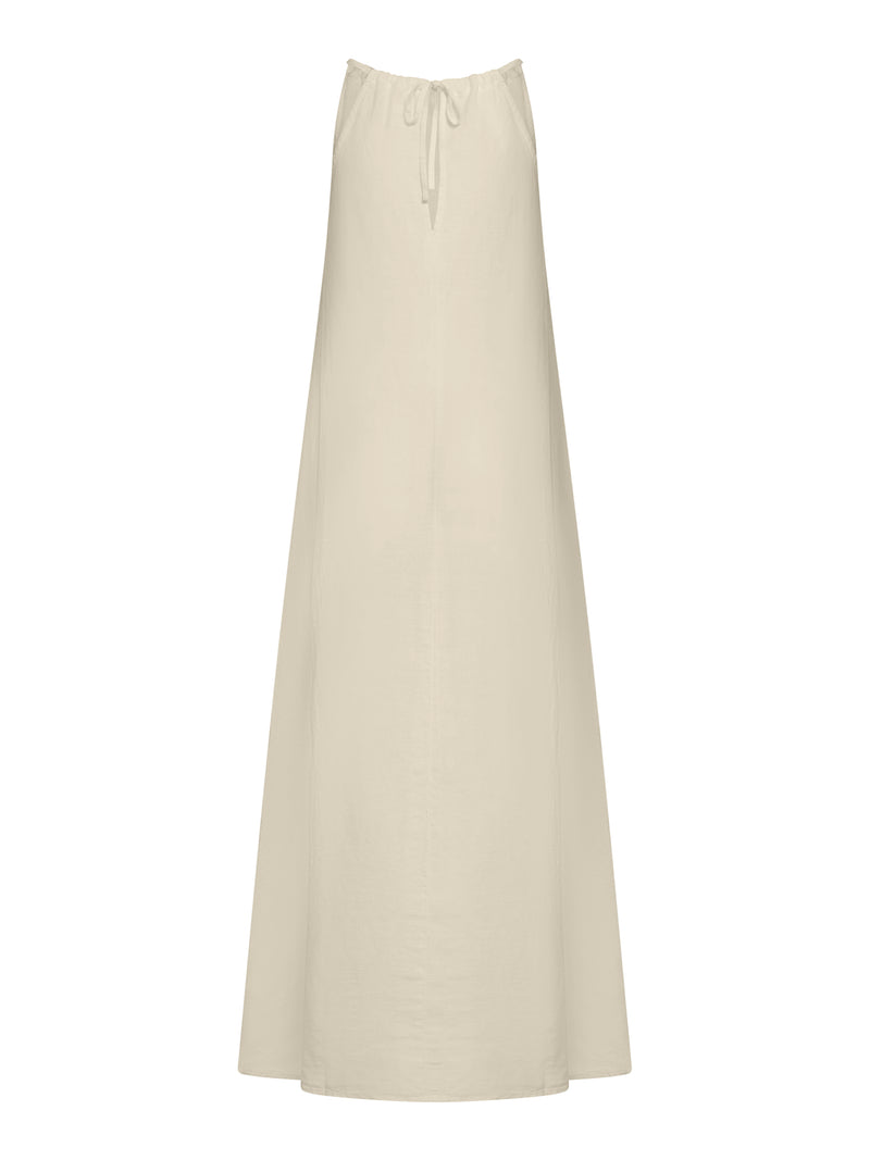 long linen dress