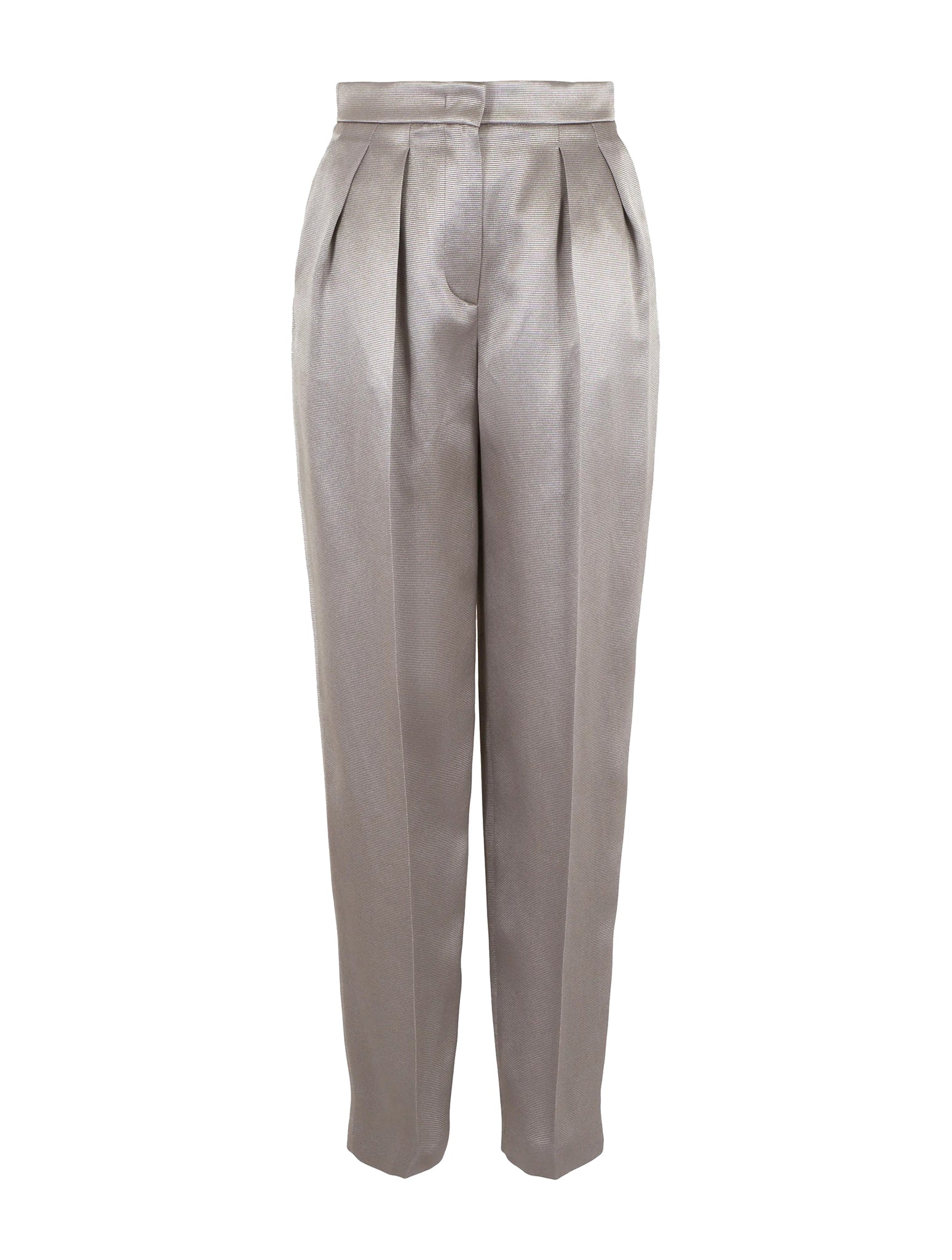 Ottoman silk two-pleat trousers