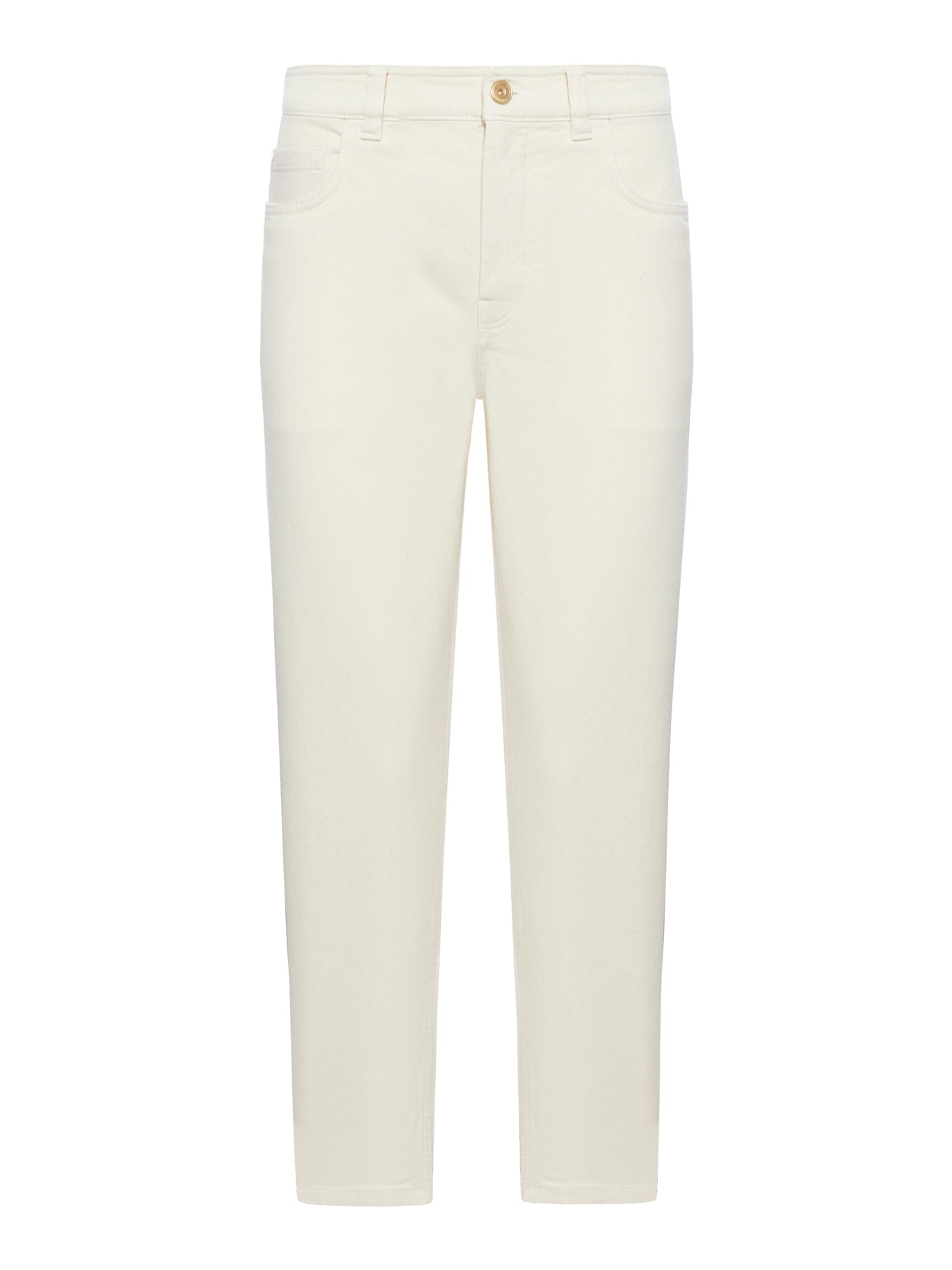 High-waisted tapered jeans