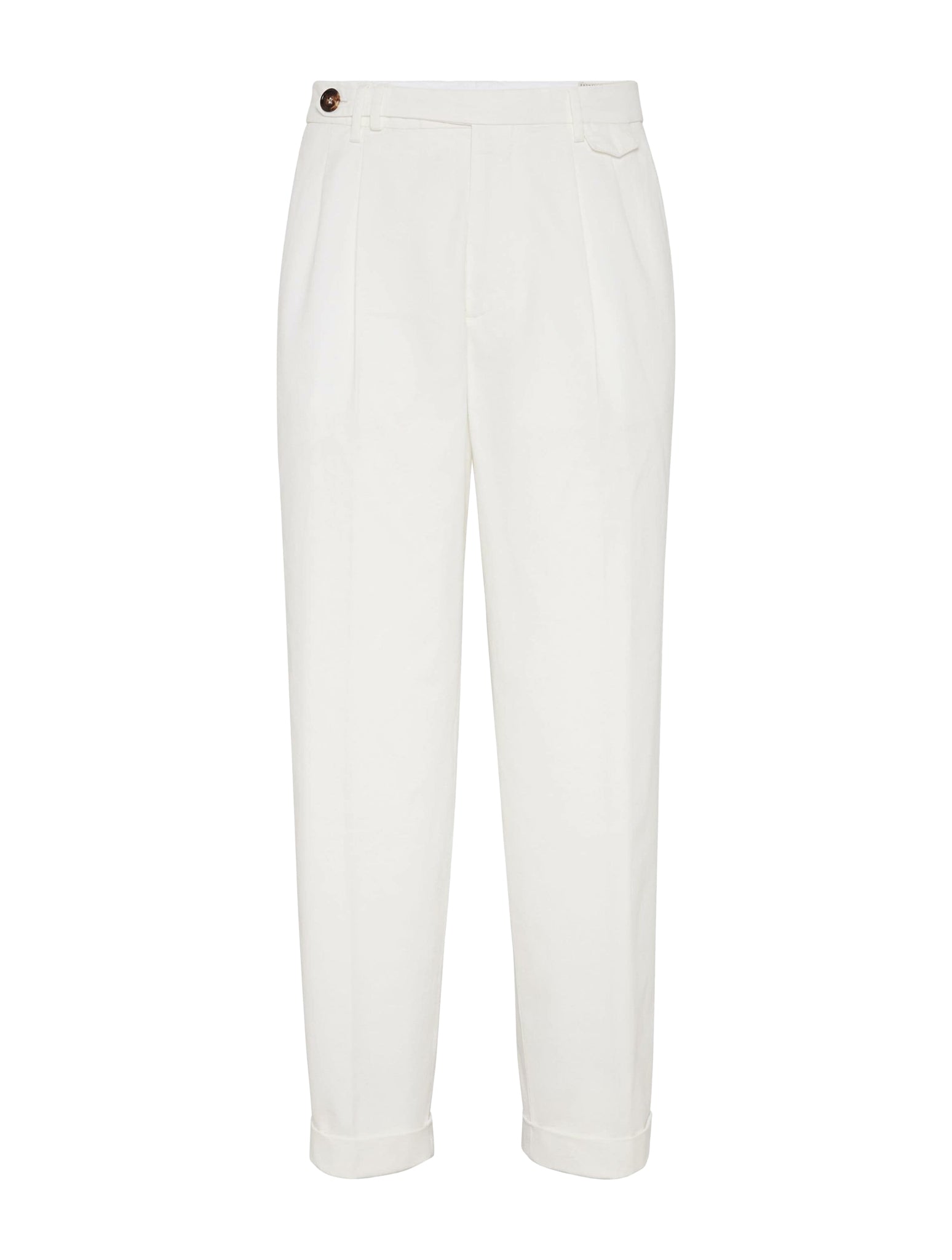 Chinos with pleats