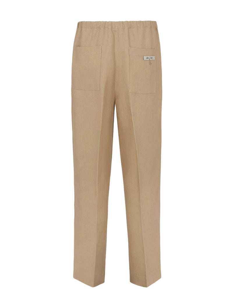 Beige canvas trousers