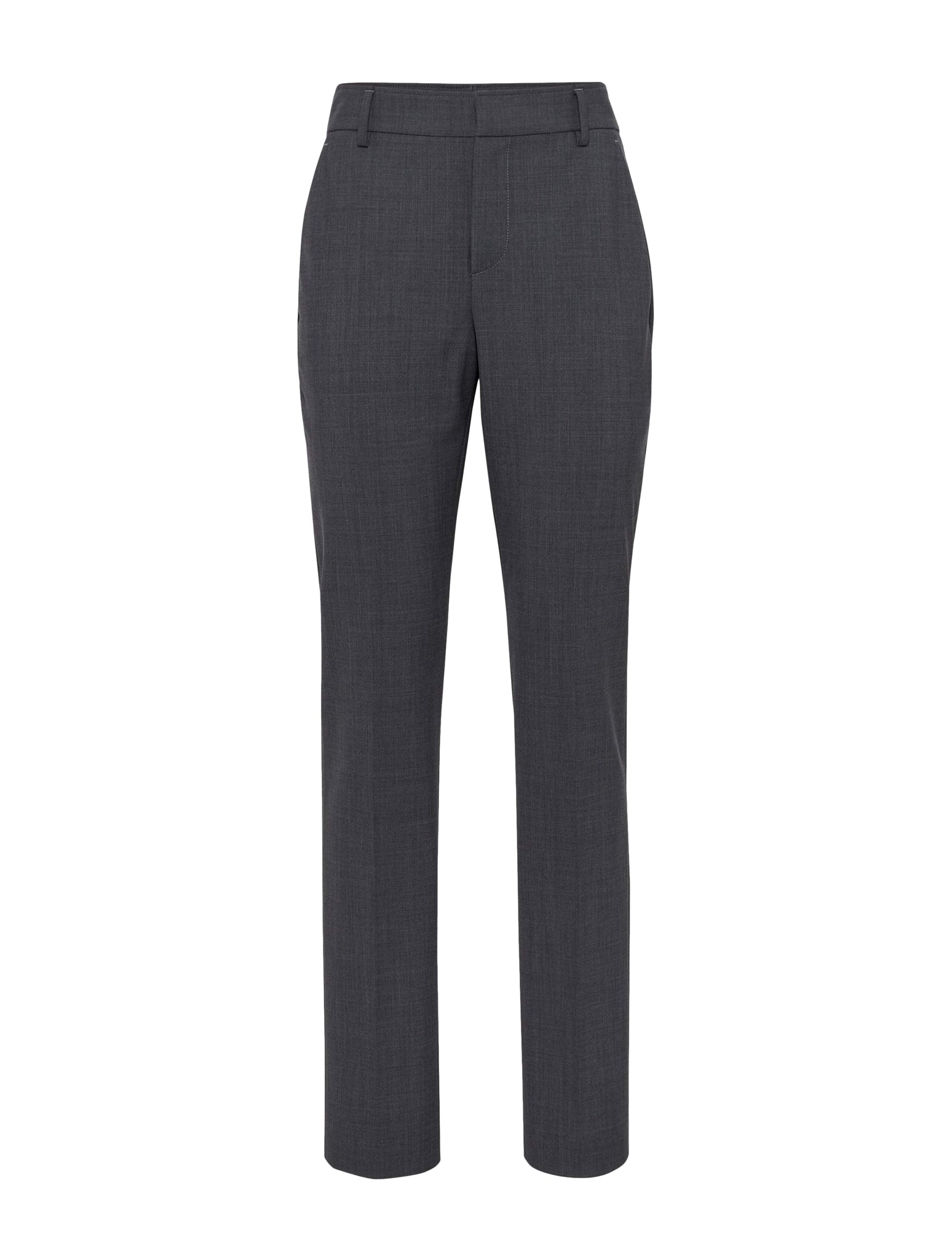 Tapered high-waisted trousers